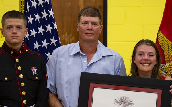 Hunter Northcutt’s Fighting Spirit Against Cancer; Earns Title Honorary Marine