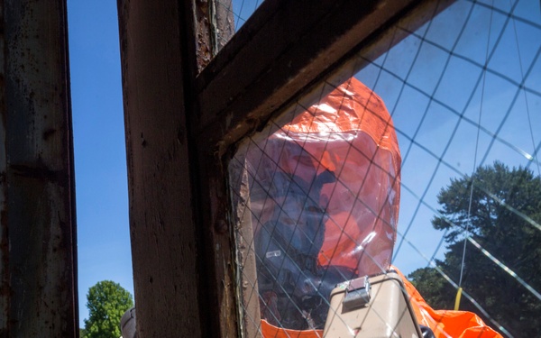 21st WMD-CST investigates simulated crime scene