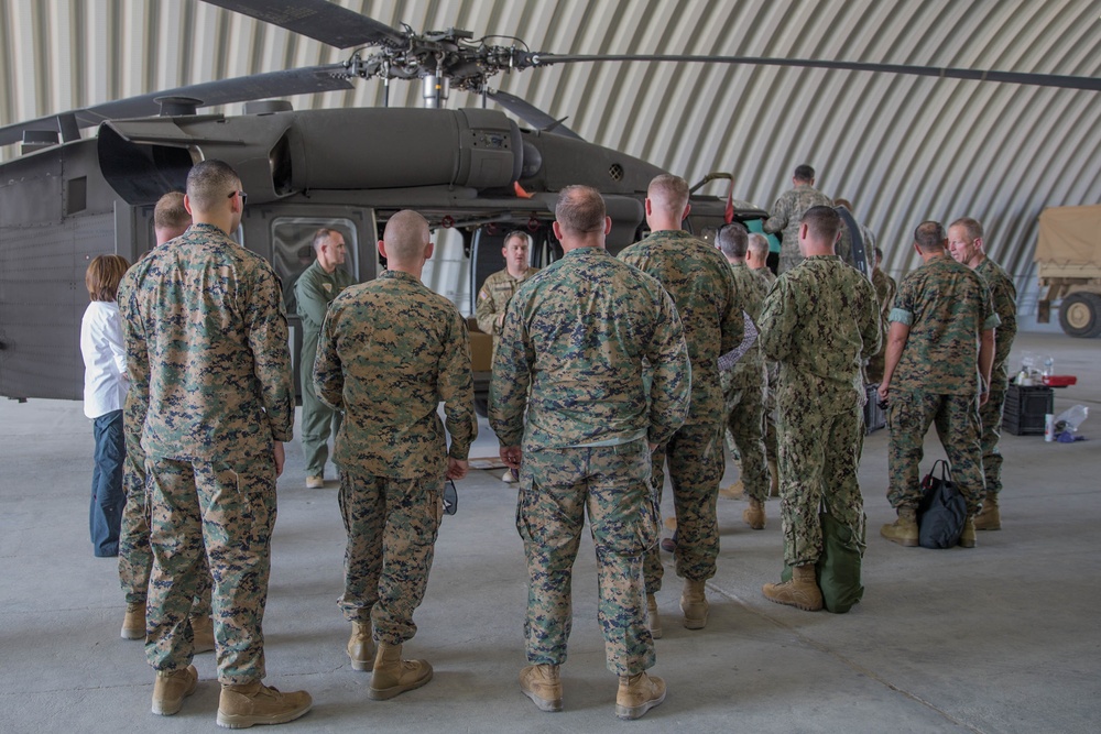 Distinguished Visitors tour MCAGCC Twentynine Palms during ITX 4-18