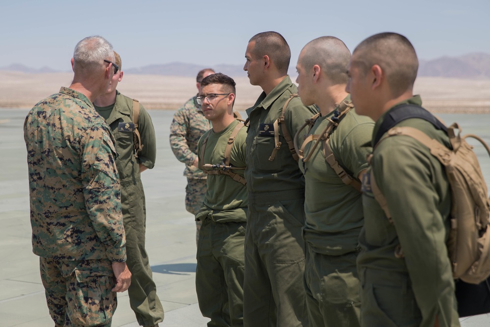 Distinguished Visitors tour MCAGCC Twentynine Palms during ITX 4-18