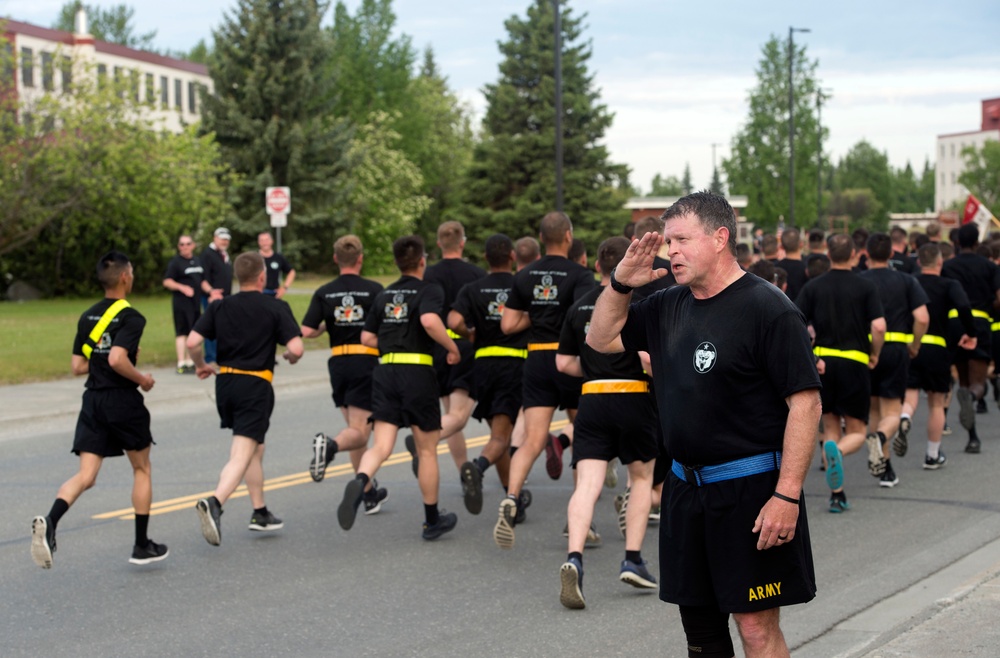 U.S. Army Alaska Soldiers celebrate the Army's 243rd Birthday