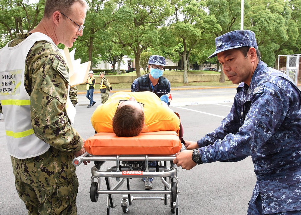 USNH Yokosuka, USNS Mercy, JMSDF Mass Casualty Drill