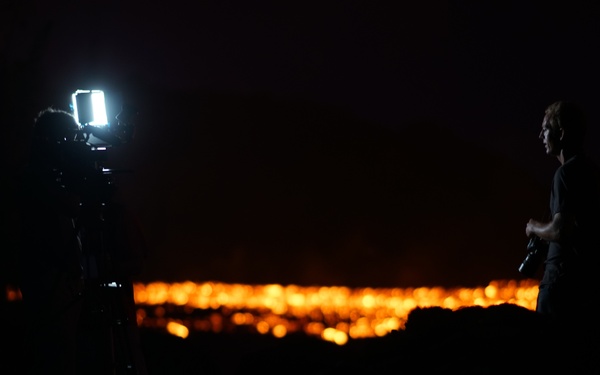 Lava flow on Hawaii Island