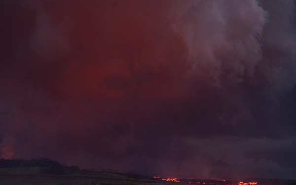 Lava flow on Hawaii Island