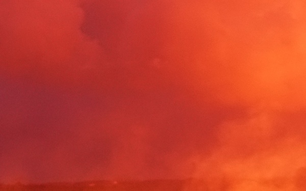 Lava flow on Hawaii Island