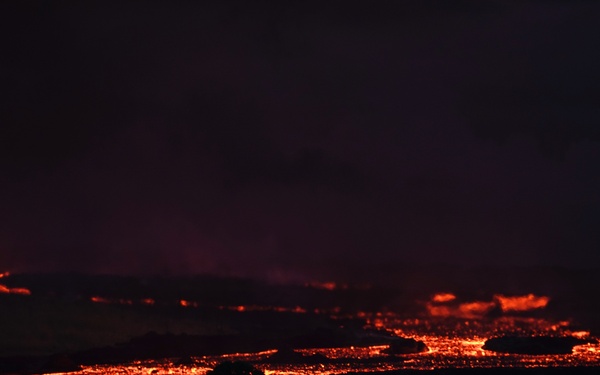 Lava flow on Hawaii Island