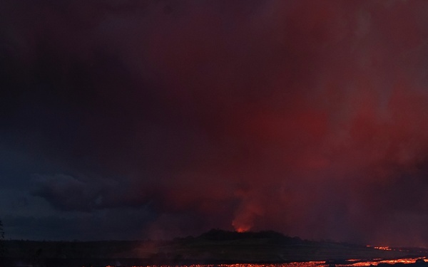 Lava flow on Hawaii Island