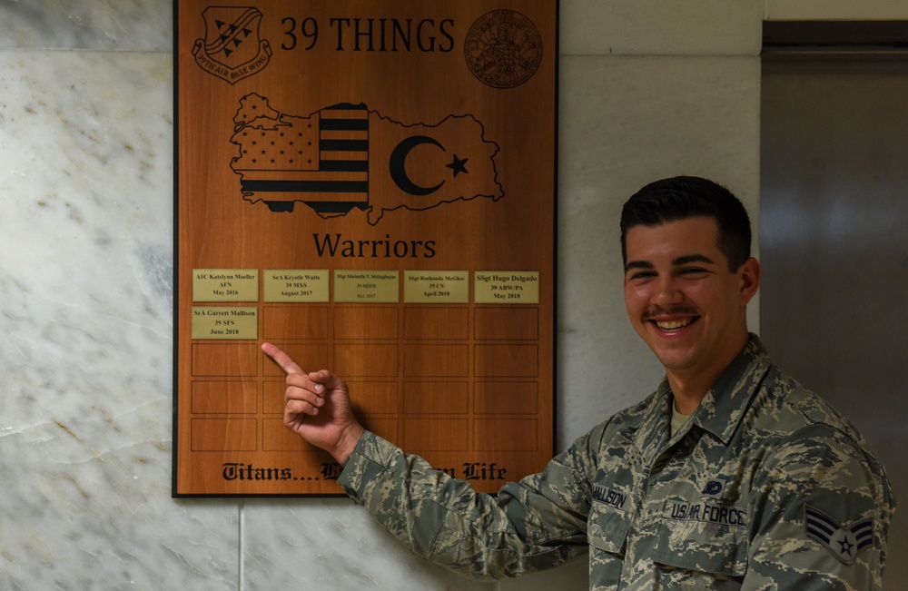 Airman awarded Titan University Warrior