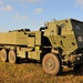 M142 High Mobility Artillery Rocket System (HIMARS) firing during Saber Strike 18