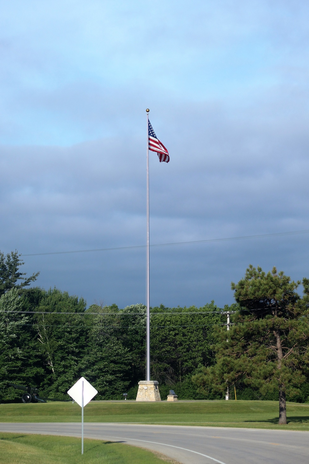 American Flag and Fort McCoy