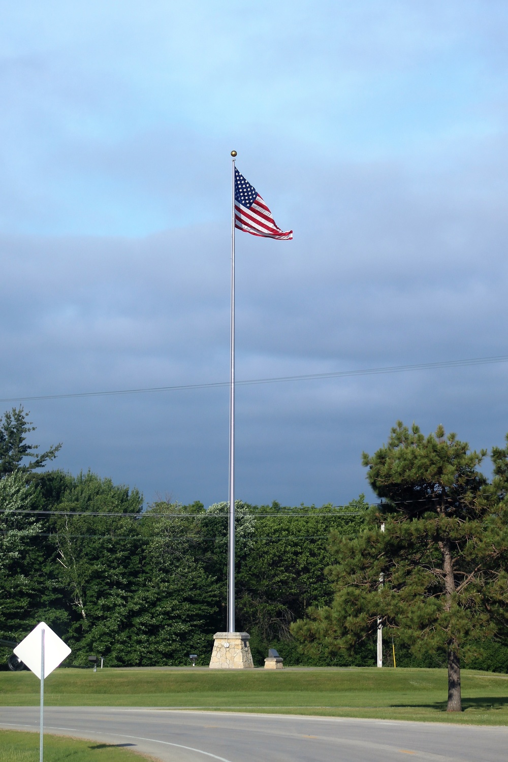 American Flag and Fort McCoy