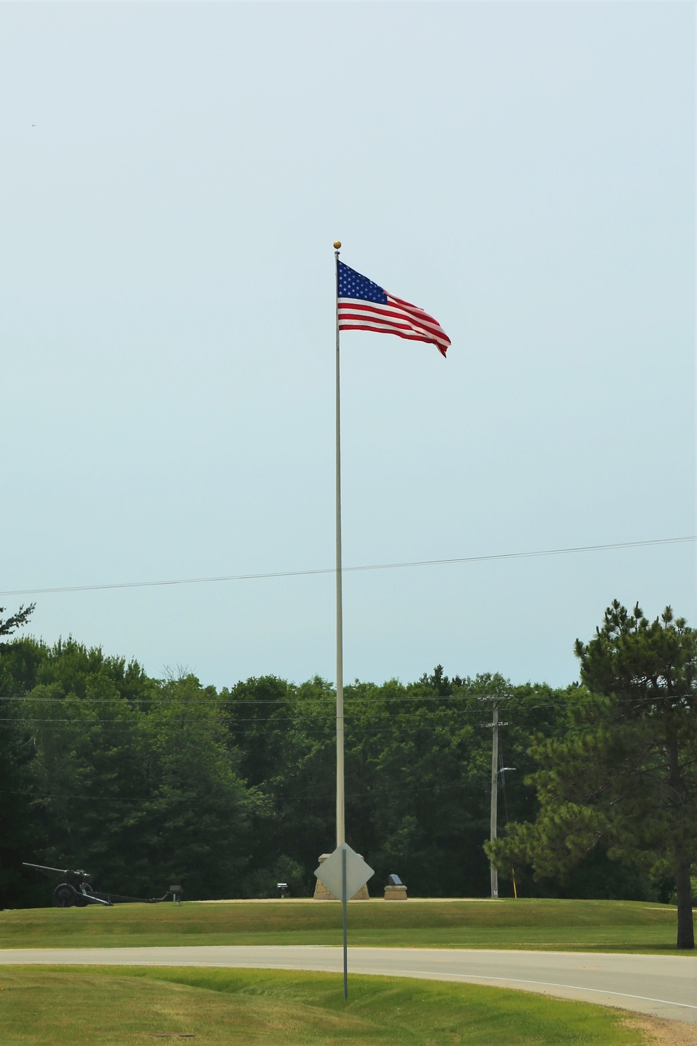 American Flag and Fort McCoy