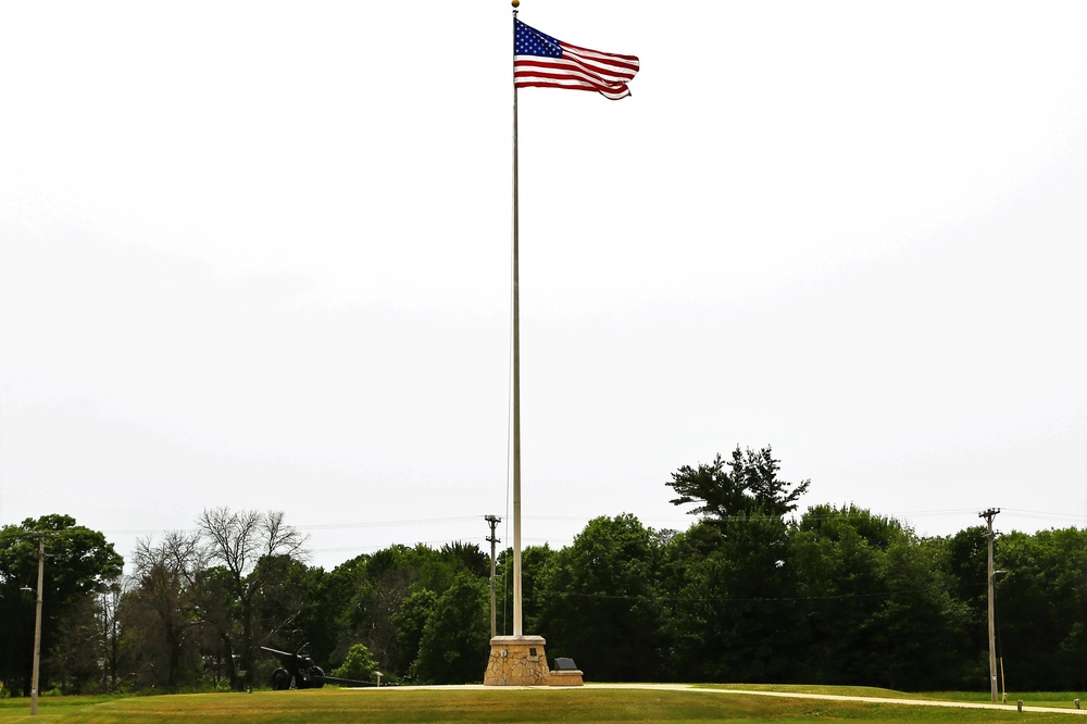 American Flag and Fort McCoy