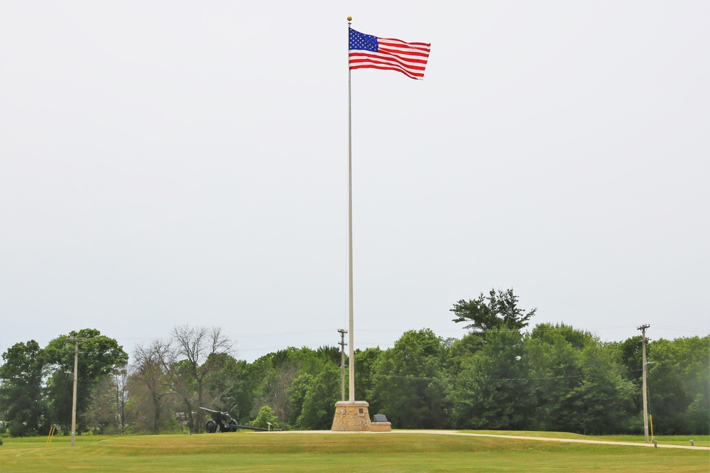 American Flag and Fort McCoy