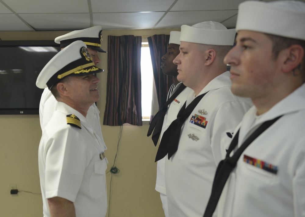 Sailors Undergo Inspection
