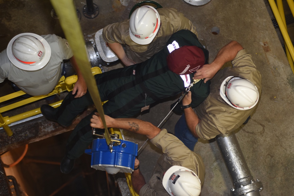 District dangles dummy to get smart on confined space safety
