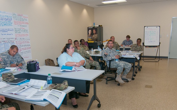 Personnel attend MRT course