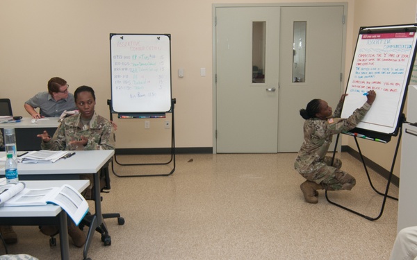 Personnel attend MRT course
