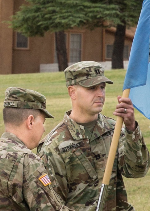 Receiving the Guidon