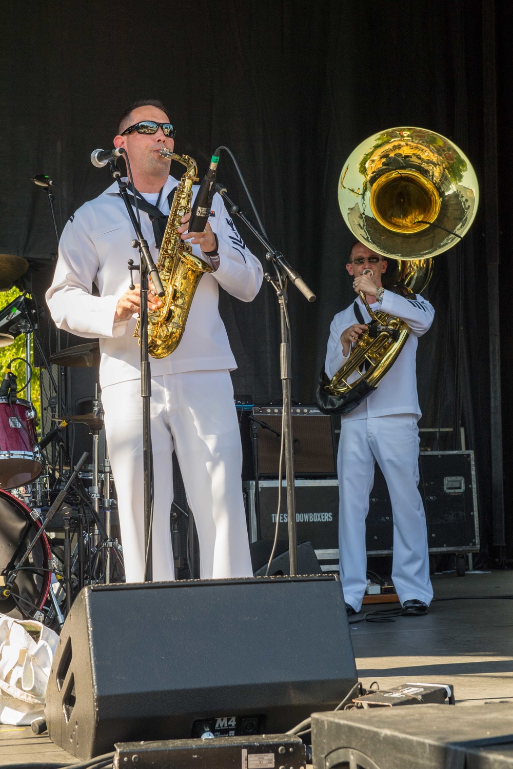 USFF Brass Band Rocks Unum Stage at Chattanooga Navy Week