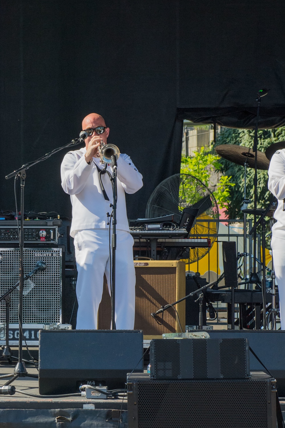 USFF Brass Band Rocks Unum Stage at Chattanooga Navy Week