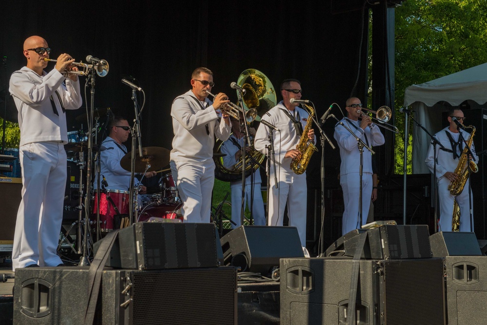 USFF Brass Band Rocks Unum Stage at Chattanooga Navy Week