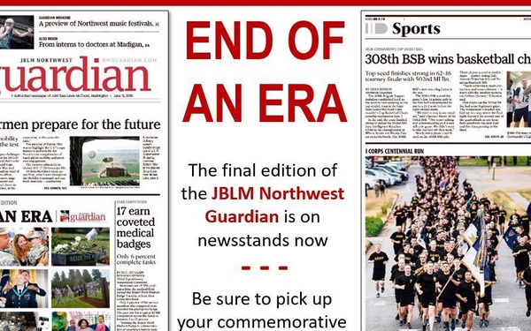 Northwest Guardian to cease publication: the end of an era