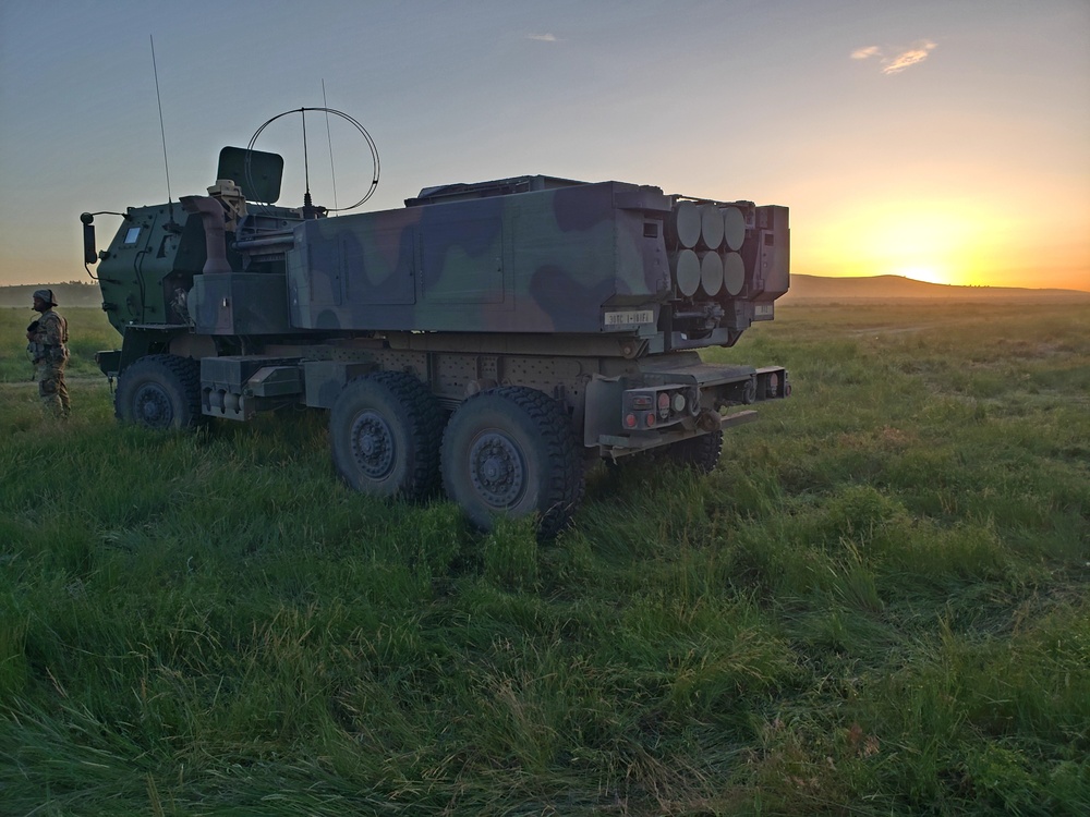 Wyoming Sun Sets Over HIMARS