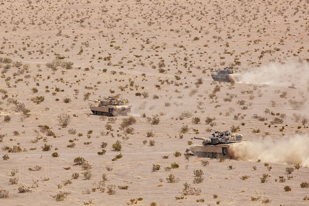 MAGTF-23 Marines conduct the Tank Mechanized Assault Course during ITX 4-18