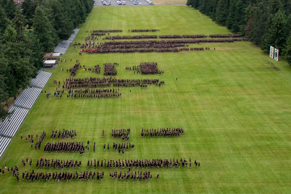 America's First Corps Run, celebrates Army's 243rd Birthday Aerial photos