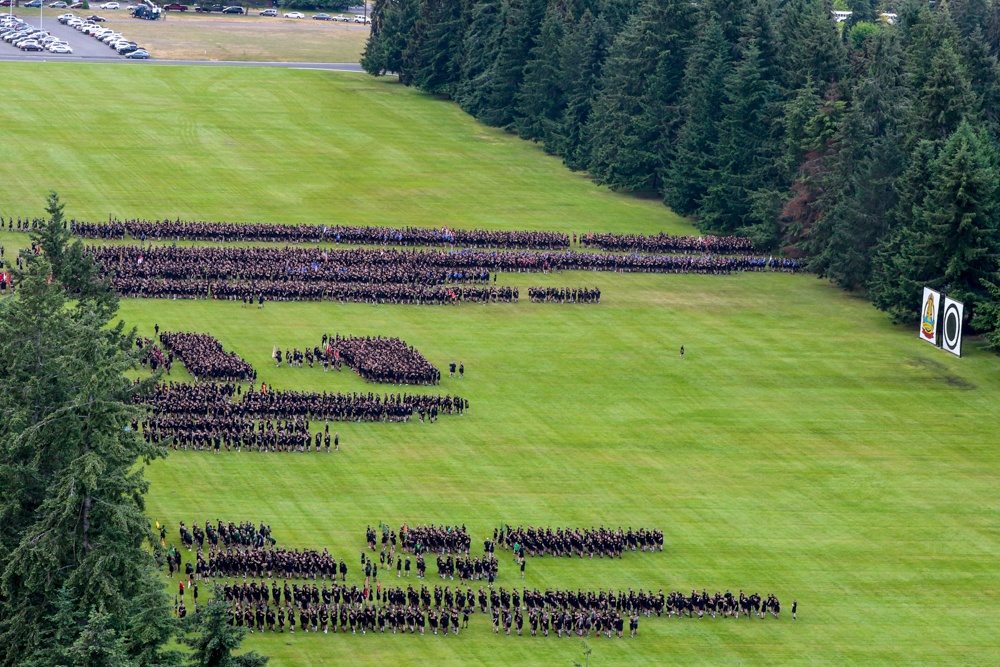 America's First Corps Run, celebrates Army's 243rd Birthday Aerial photos