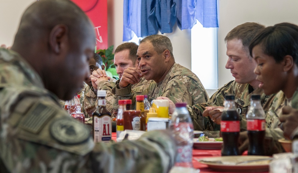 Lt. Gen. Michael X. Garrett, U.S. Army Central commander visits Soldiers in Qatar and Kuwait