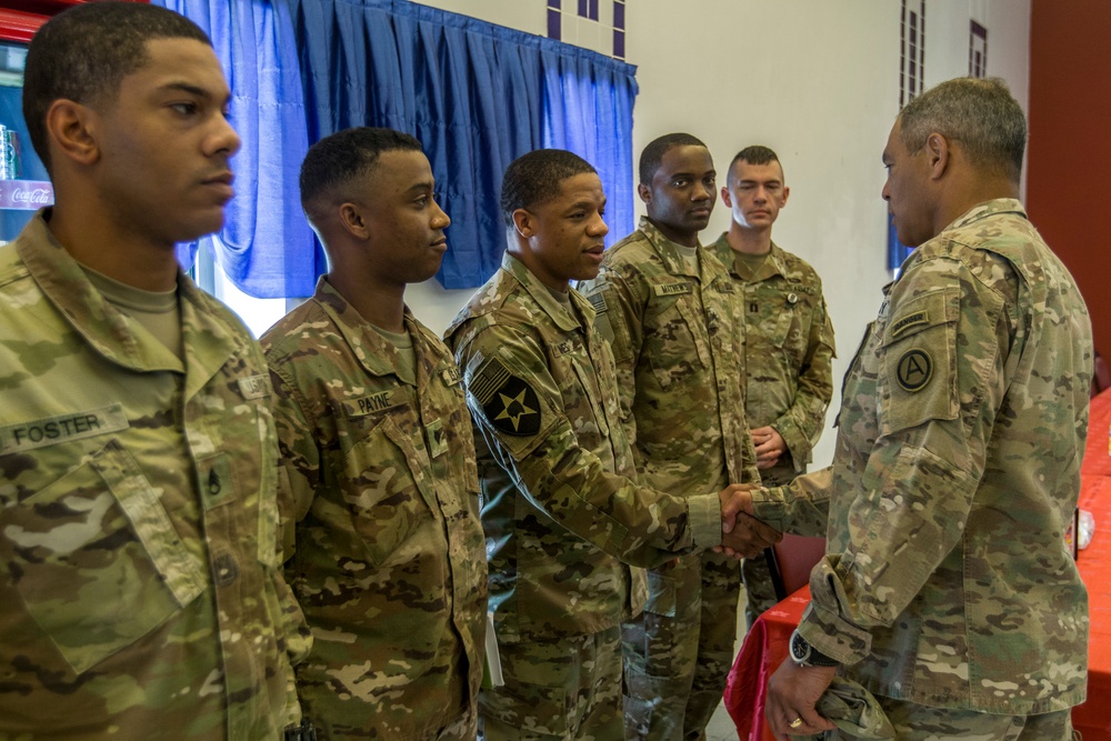 Lt. Gen. Michael X. Garrett, U.S. Army Central commander visits Soldiers in Qatar and Kuwait