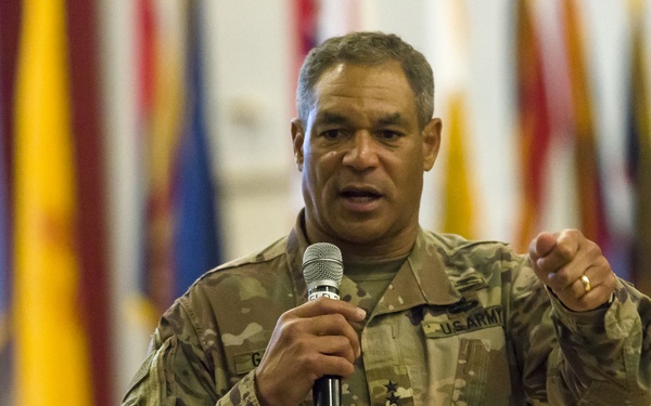 Lt. General Michael X. Garrett Camp Arifjan, Kuwait Town hall