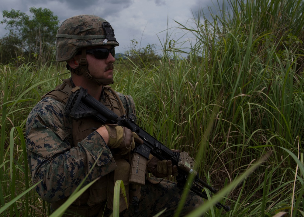 2nd Battalion, 8th Marine Regiment conducts field exercise during CARAT Thailand