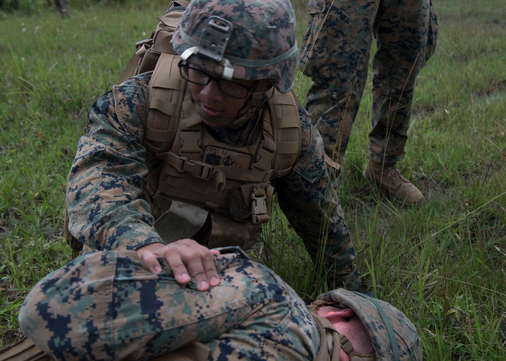 2nd Battalion, 8th Marine Regiment conducts field exercise during CARAT Thailand