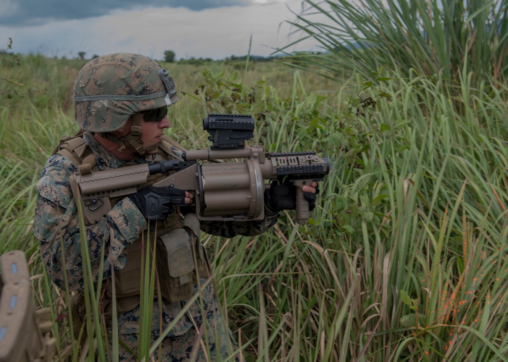 2nd Battalion, 8th Marine Regiment conducts field exercise during CARAT Thailand