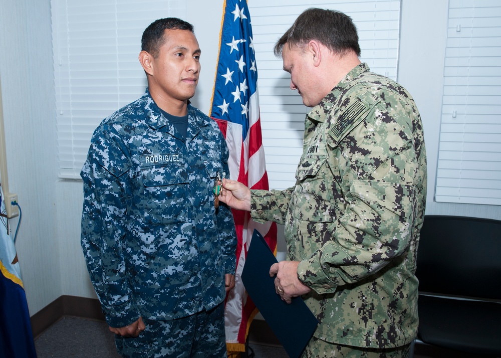 Rodriguez Earns 5th NAM, Volunteer Service Medal