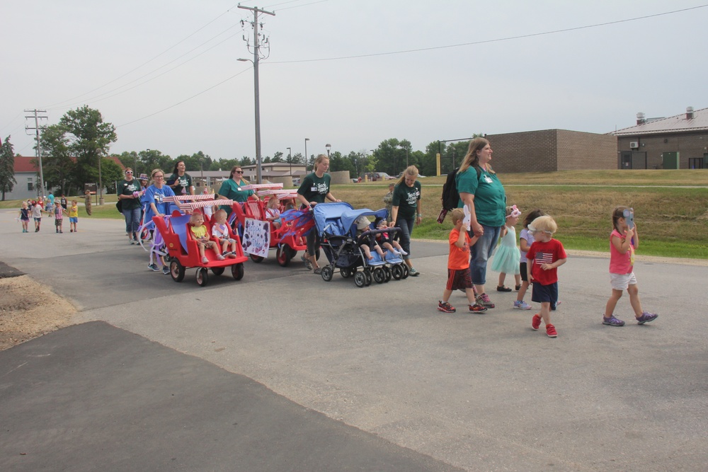 Army Birthday parade at Fort McCoy CYS