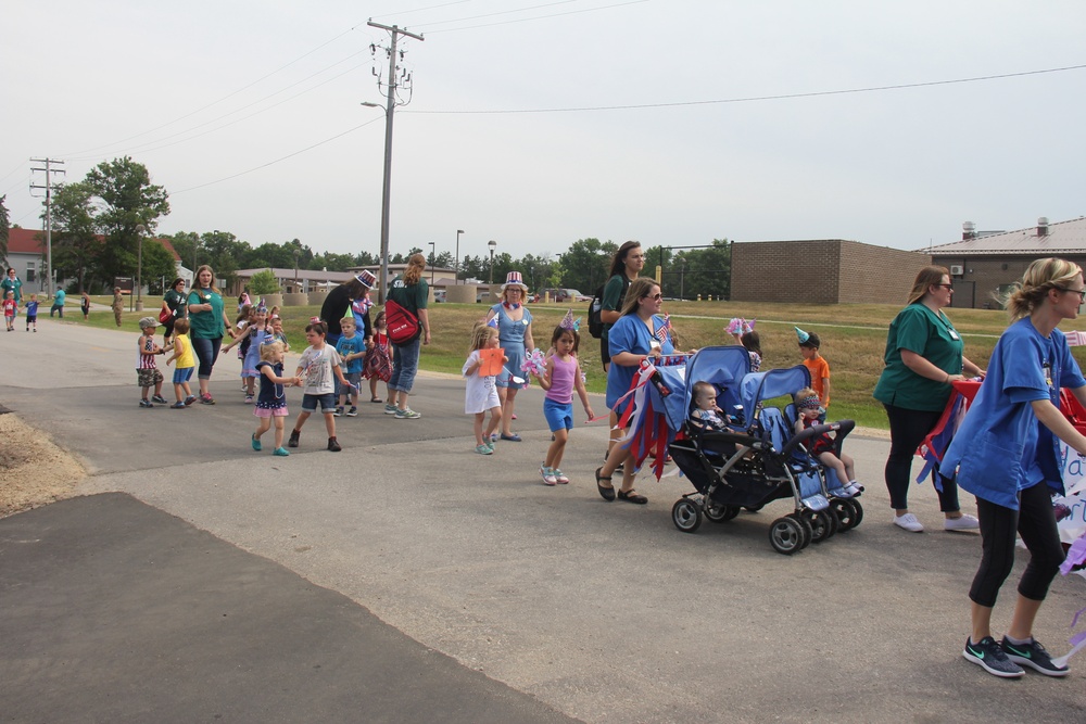 Army Birthday parade at Fort McCoy CYS