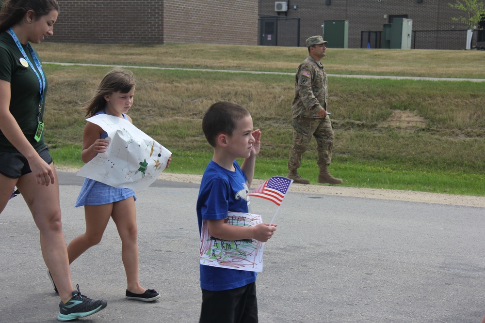 Army Birthday parade at Fort McCoy CYS