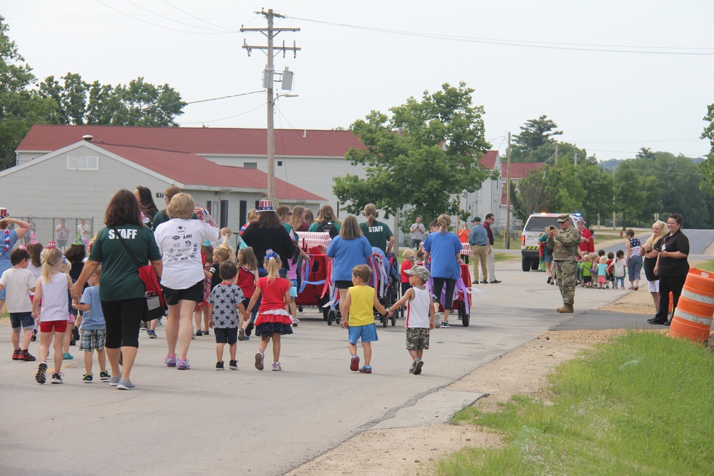 Army Birthday parade at Fort McCoy CYS