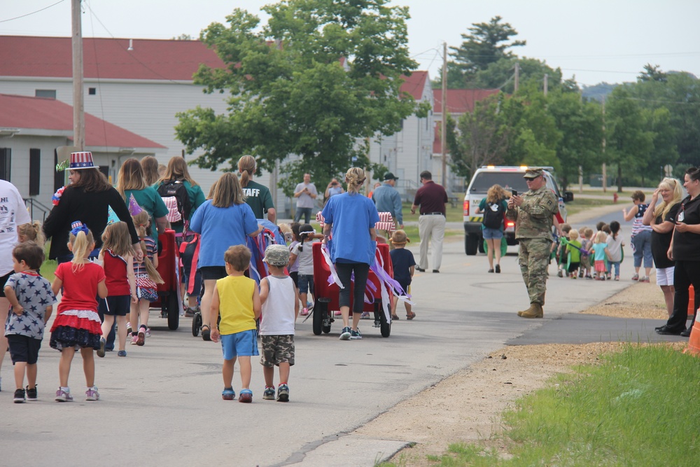 Army Birthday parade at Fort McCoy CYS