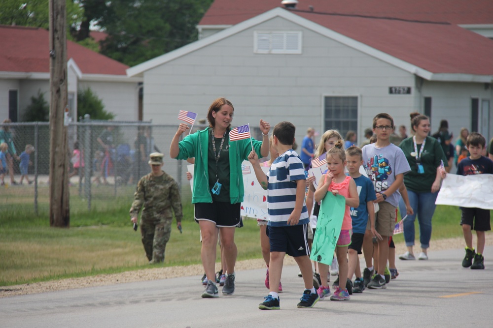 Army Birthday parade at Fort McCoy CYS