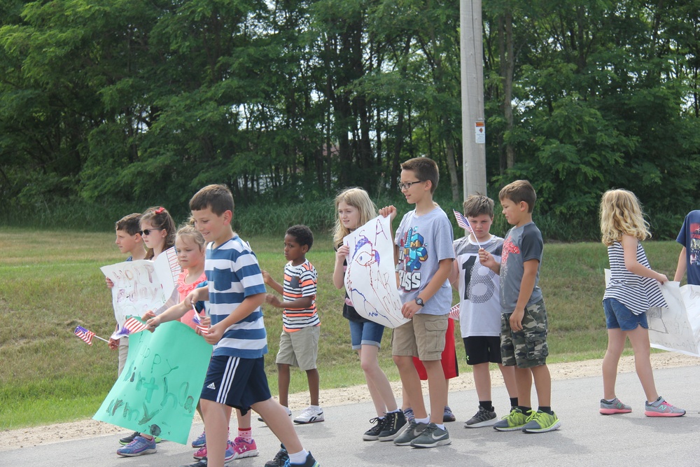 Army Birthday parade at Fort McCoy CYS