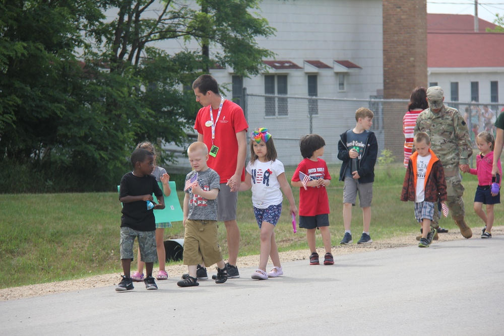 Army Birthday parade at Fort McCoy CYS