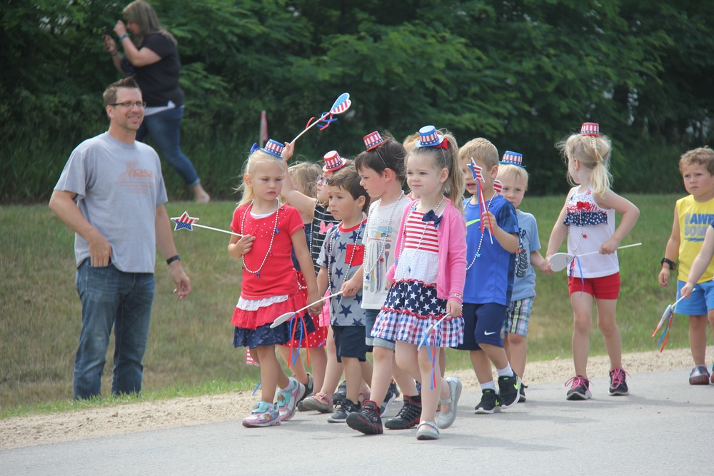 Army Birthday parade at Fort McCoy CYS