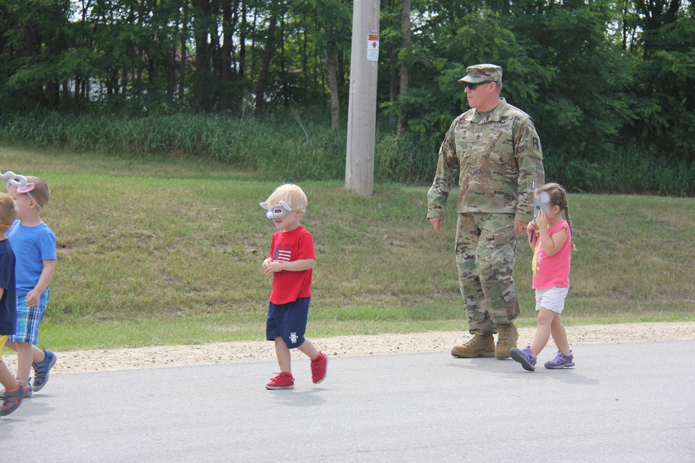 Army Birthday parade at Fort McCoy CYS