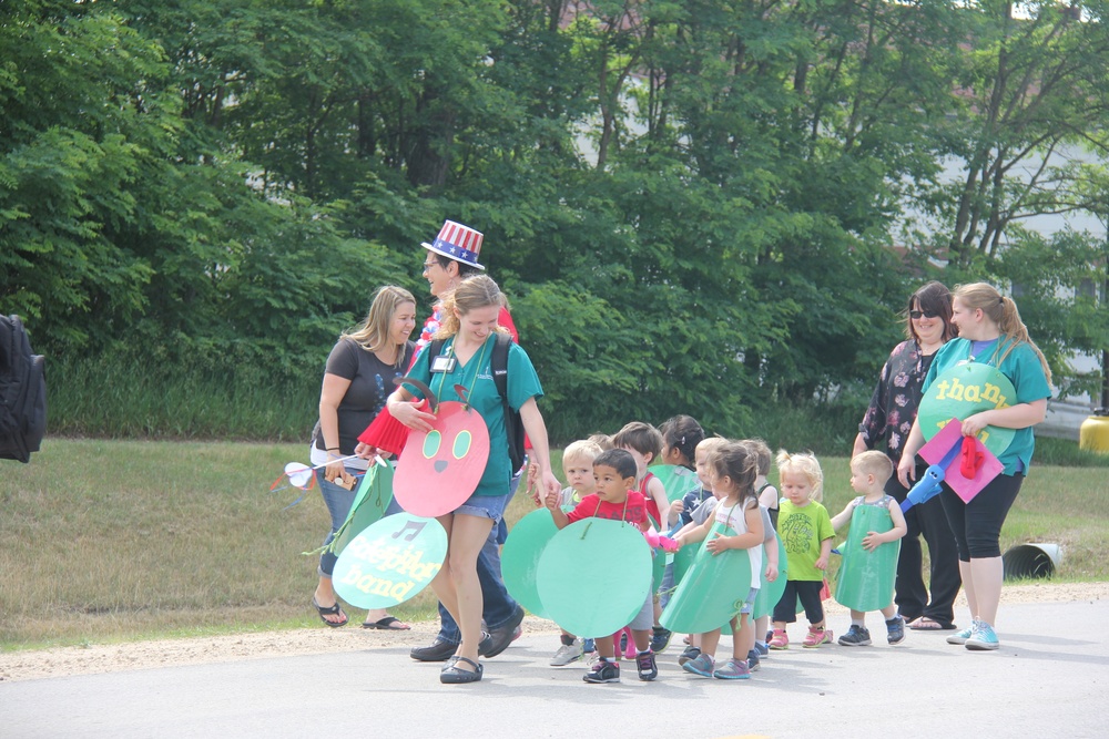 Army Birthday parade at Fort McCoy CYS