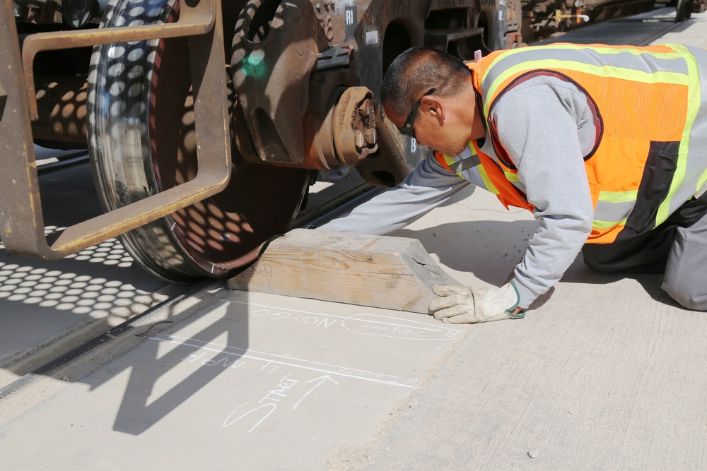 Railway Operations crew conducts impact tests on MCLB Barstow